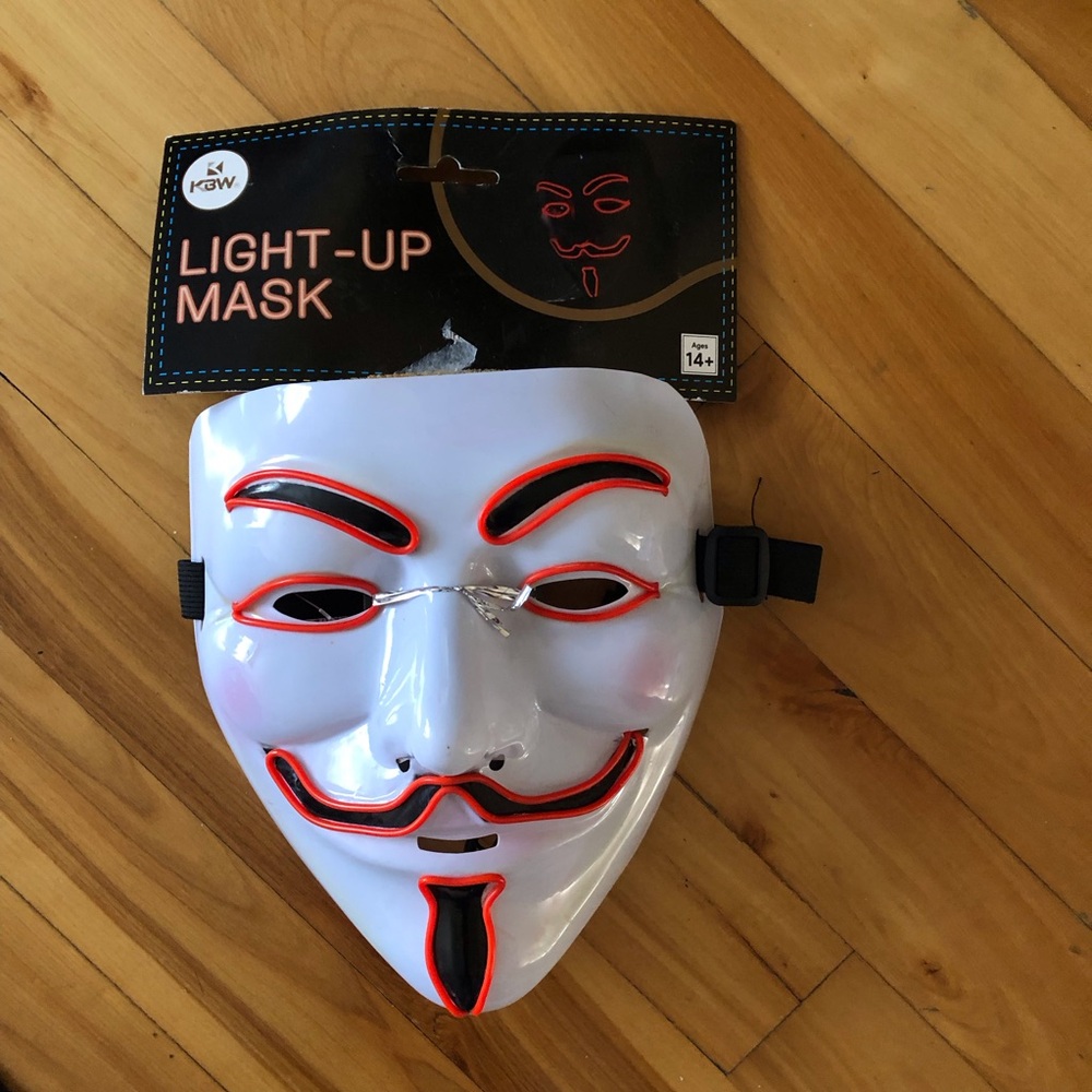 V for Vendetta LED Halloween Cosplay Mask